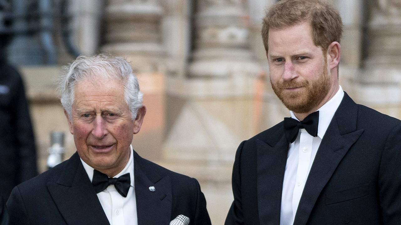 Prince Harry’s relationship with his father has deteriorated in recent years. Picture: AFP