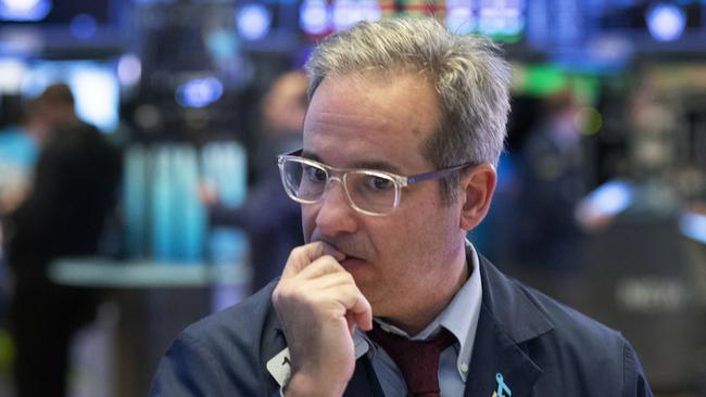 A trader works the floor at the New York Stock Exchange. Picture: AP