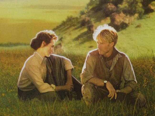 12/01/2012 NEWS: Actors Meryl Streep and Robert Redford in a scene from the 1985 film 'Out of Africa'. Pic. Supplied