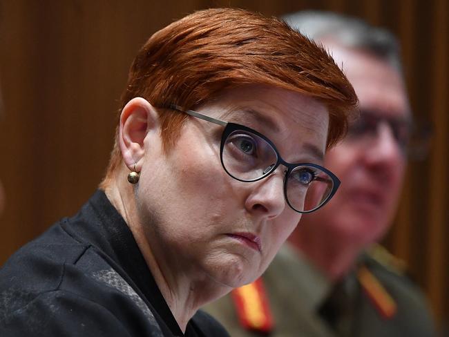 Senator Marise Payne called for transparency from China.