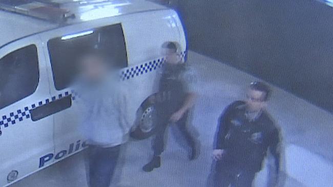 Matthias Ungemach gets arrested by police on July 9. Picture: NSW Police Media