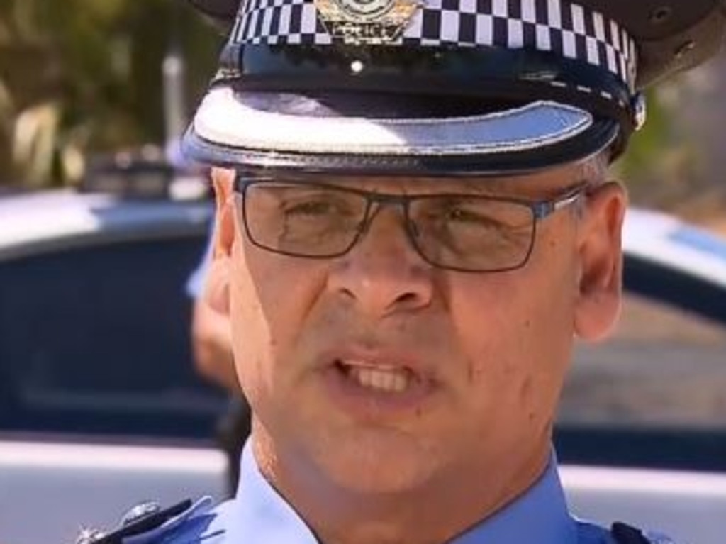 Inspector Geoff DeSanges talks about the investigation. Picture: Supplied/9 News
