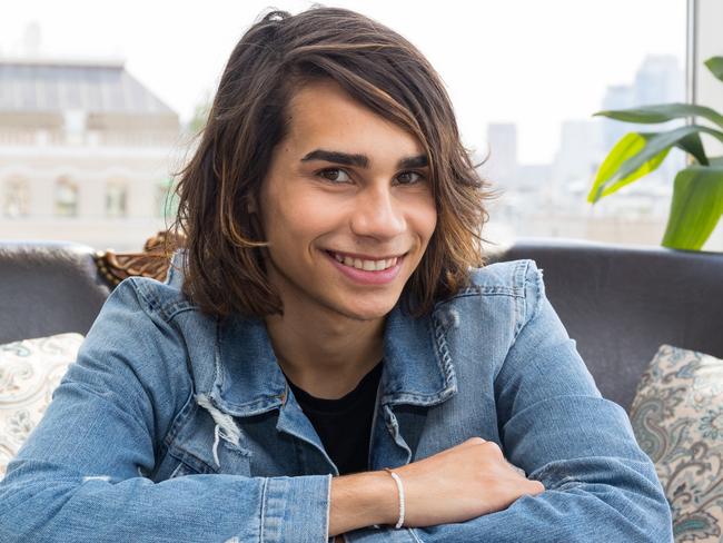 Eurovision pics of Isaiah Firebrace. Pic SBS