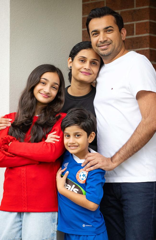 Ali migrated with his family from Pakistan and says the children love the diversity of their new home in Manor Lakes. Picture: Mark Stewart