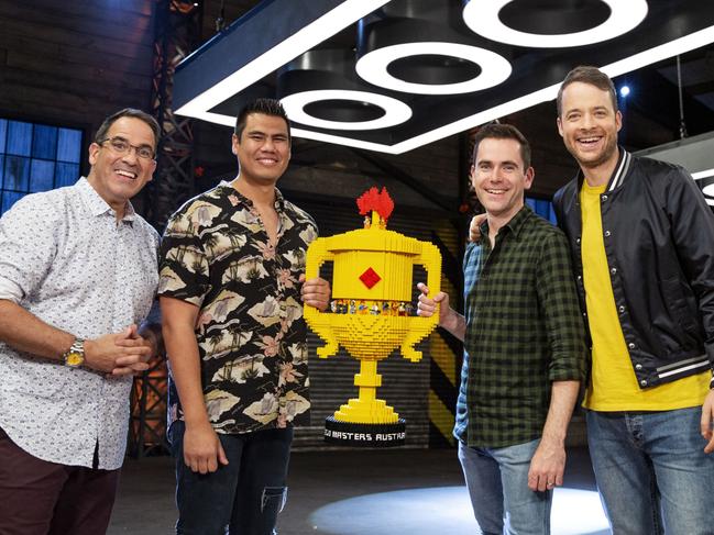 ** UNDER STRICT EMBARGO. NOT TO BE PUBLISHED BEFORE 15TH MAY ** LEGO Masters - Grand Finale Winners, Henry (NSW) & Cade (QLD) win this series of LEGO Masters Australia. Supplied