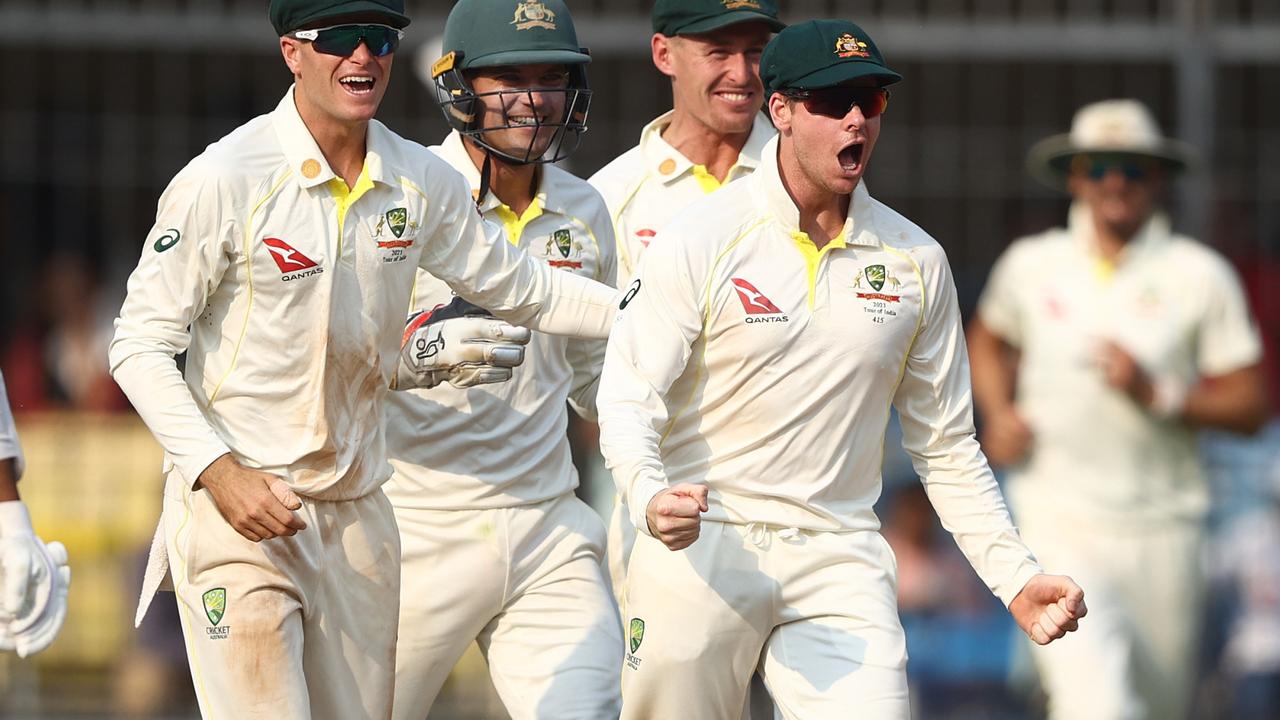 Steve Smith and Australia were delighted with their performance in the third Test against India. Picture: Getty Images