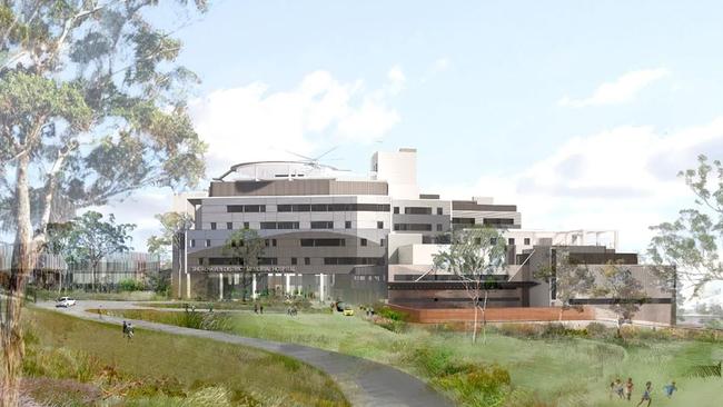 Another artist impression of the hospital redevelopment.