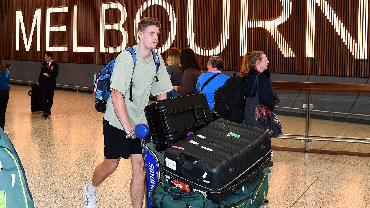 Cameron Green returned to Australia on Wednesday. Picture: Morgan Hancock/Getty Images