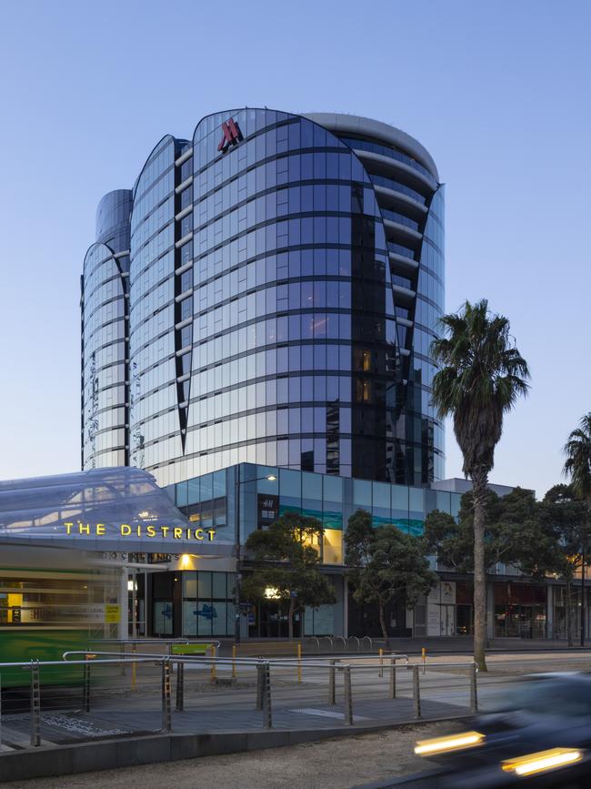 The newly opened Melbourne Marriott Hotel Docklands.