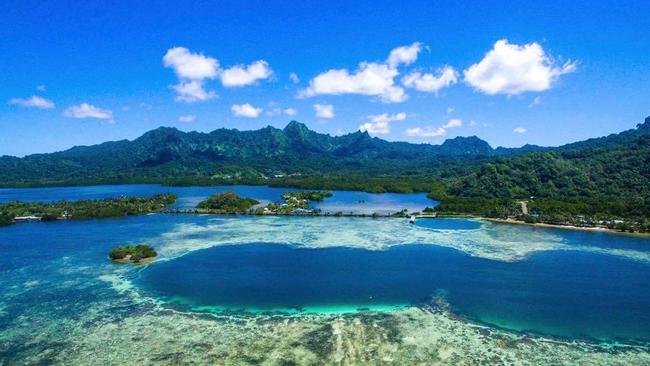 Kosrae is in the Federated States of Micronesia and accessible by flight from Hawaii and Guam.