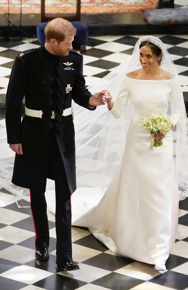 The Duke and Duchess of Sussex. Credit: AFP Photo/Pool/Owen Humphreys