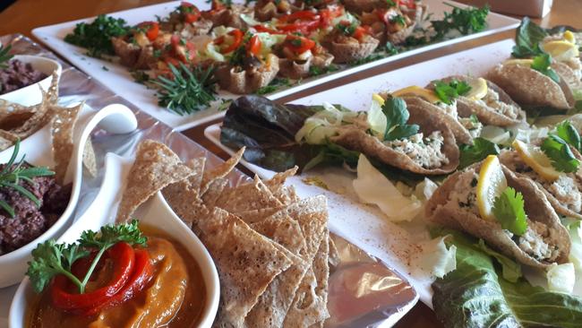 Buckwheat finger food selection at 3 Sea, Tweed Heads.