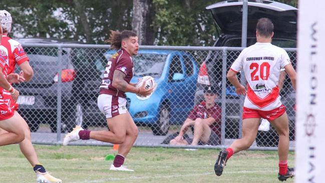 Jackson Whitby in action for the Kawana Dolphins. Picture: R.J.Jarman