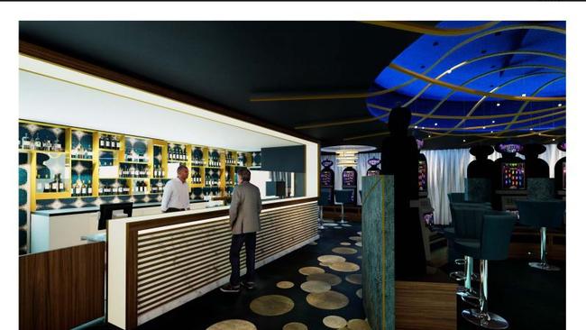 Broadbeach Tavern gaming concept as part of the renovations.