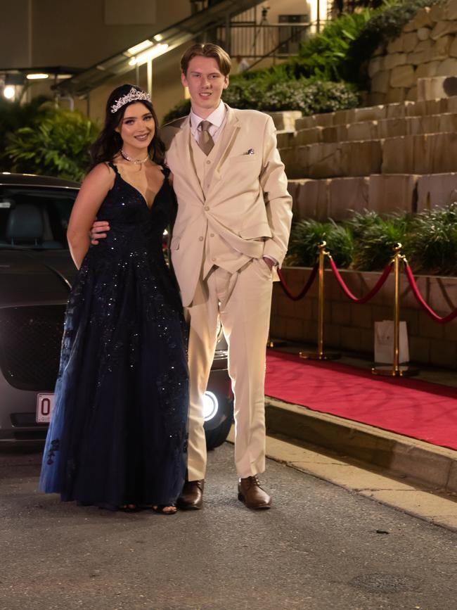 Ellie Gough and Patrick Pollard. Hillcrest Christian College 2020 school formal. Photo: Supplied