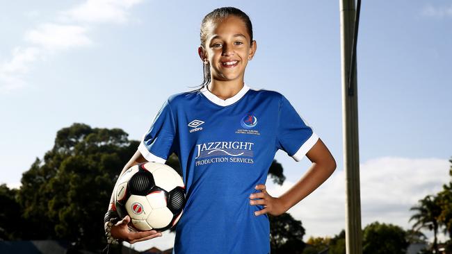 Soccer ‘took over Marley’s life’ when she first started playing the game aged eight. Picture: John Appleyard