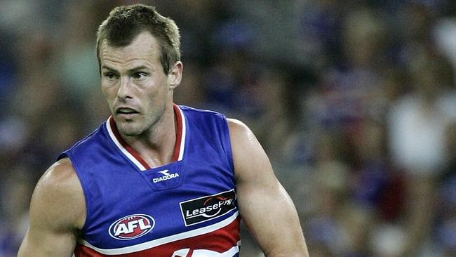 Luke Darcy when he was playing for the Western Bulldogs.