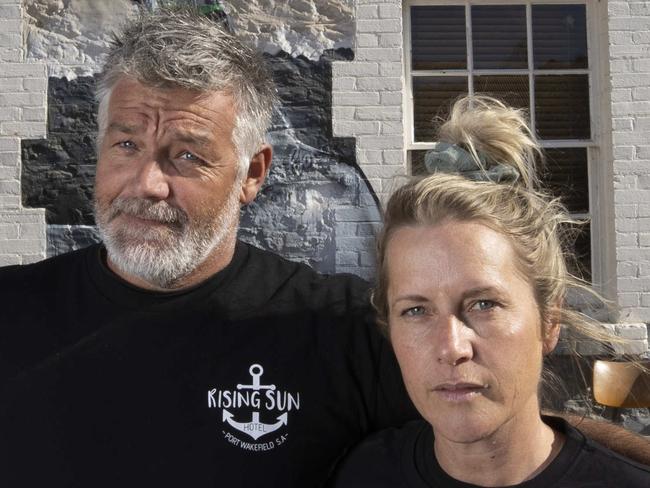 Seven Point Pork abattoir at Pt Wakefield to close. Rising Sun Hotel owners Dylan and Bek Stodart talk about the effects of closure on the town. 4th June 2025 Picture: Brett Hartwig.