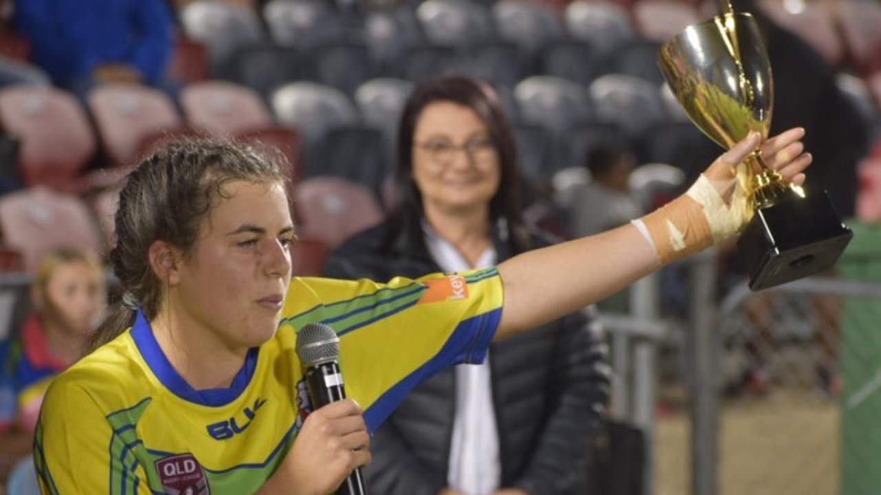 Wanderers U17 Girls defeated Norths 23-6 in the RLMD Grand Final. Abbey-Rose Bowman. Picture: Matthew Forrest