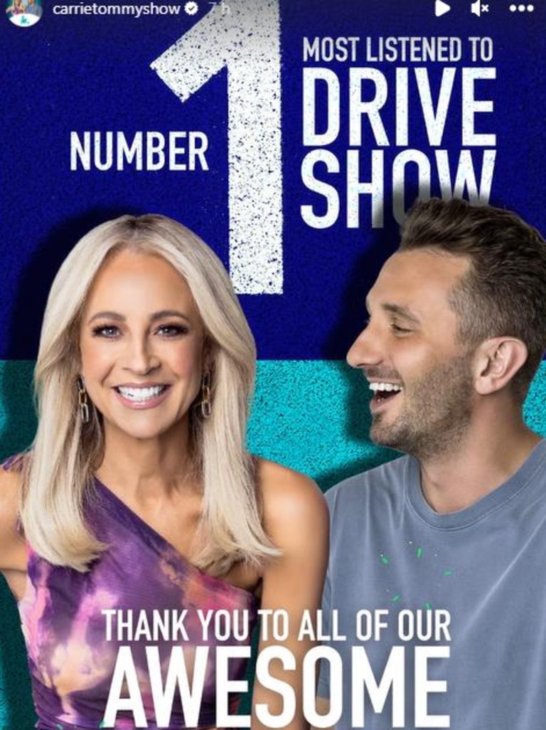 Carrie Bickmore and Tommy Little celebrated their show’s milestone success with this Instagram post.