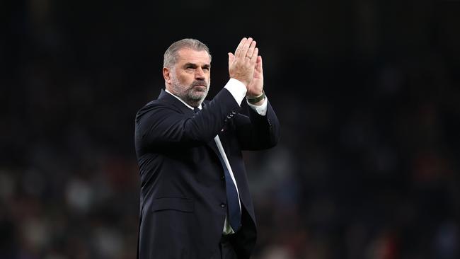 Manager of Tottenham Hotspur, reacts after the Premier League match between Tottenham Hotspur and Liverpool FC at Tottenham Hotspur Stadium on September 30, 2023 in London, England. (Photo by Ryan Pierse/Getty Images)