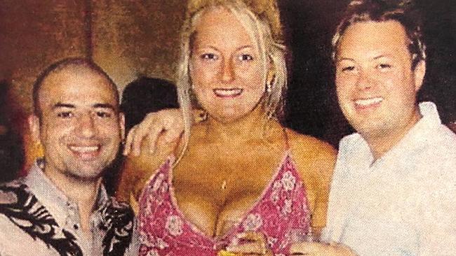 Nicola Gobbo with gangland boss Carl Williams (right) and underworld hit man Andrew `Benji’ Veniamin.