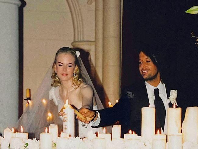 Nicole Kidman shared a rare photo from her wedding day with Keith Urban on their recent anniversary. Picture: Instagram