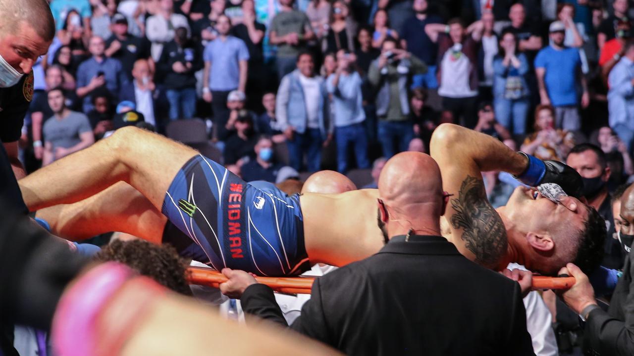 Chris Weidman was in serious pain.