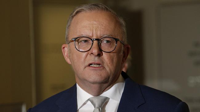 Anthony Albanese said there would be no support for removing the federal moratorium on nuclear energy. Picture: NewsWire / John Appleyard