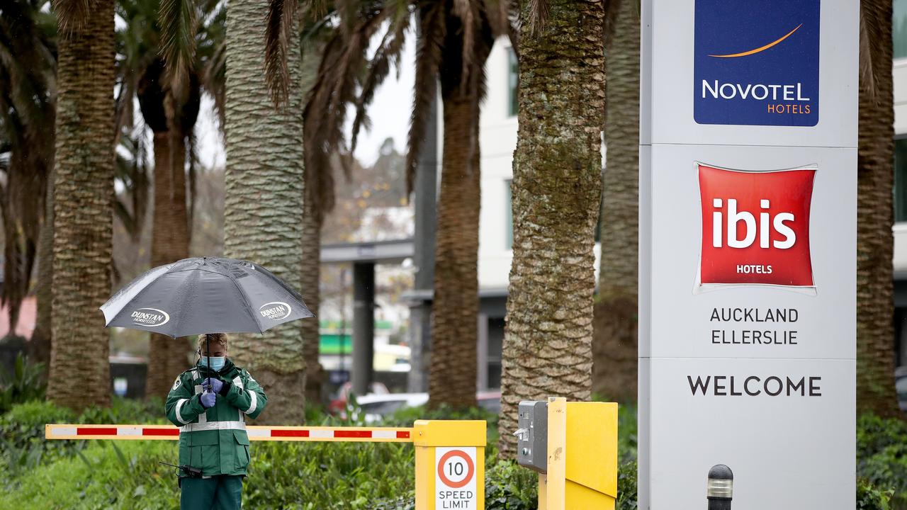 The Ellerslie Novotel hotel where two travellers were allowed to leave mandatory 14-day quarantine who later tested positive for COVID-19. Picture: Phil Walter/Getty Images