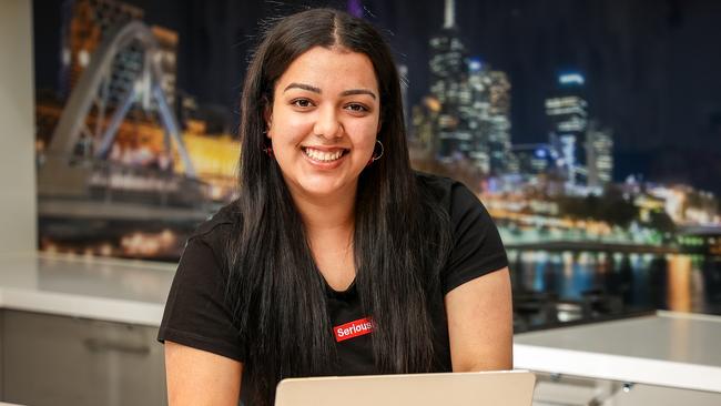 MacRobertson Girls High School VCE student Riya Verma is hoping to get into Monash University to study medicine. Picture: Ian Currie