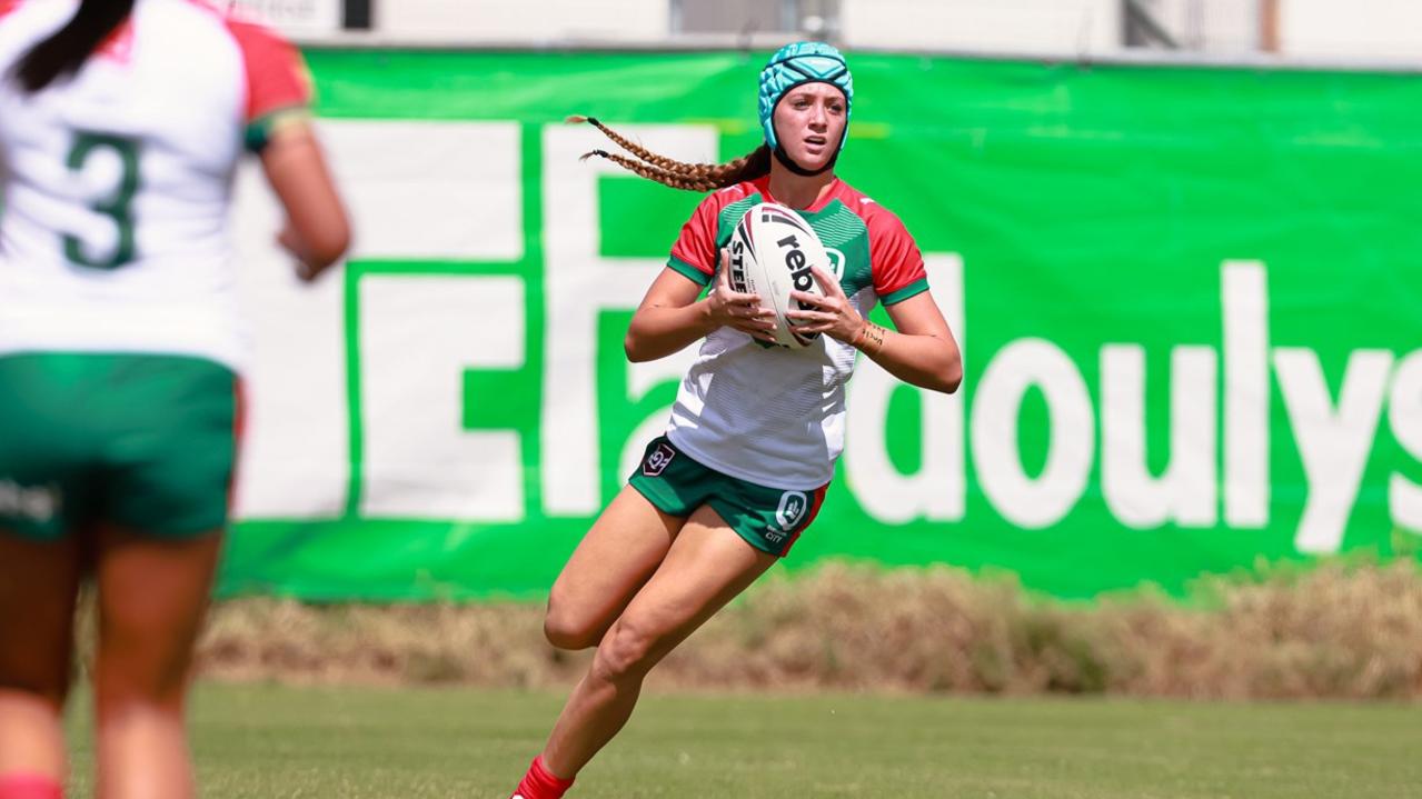 Torah Luadaka playing for City under-17s earlier this season. Photo: Erick Lucero/QRL