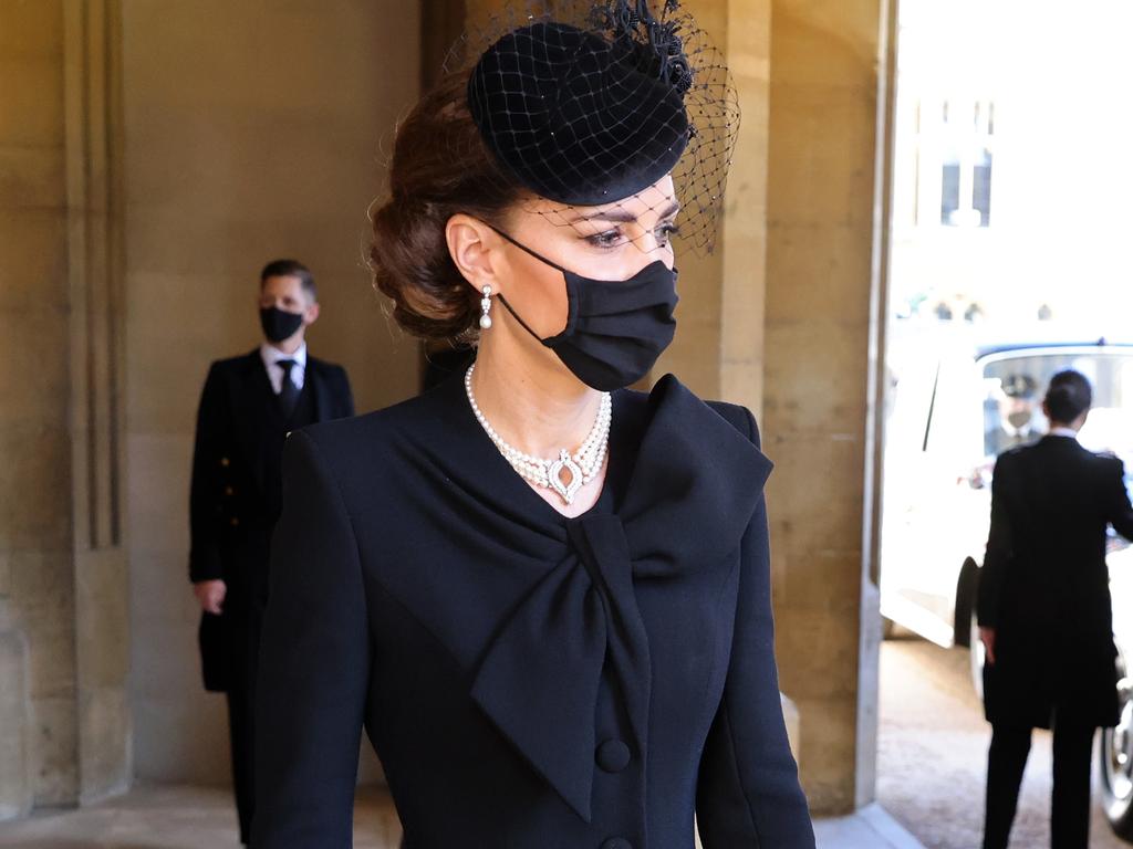 Kate at Prince Philip’s funeral. Picture: Chris Jackson/WPA Pool/Getty Images