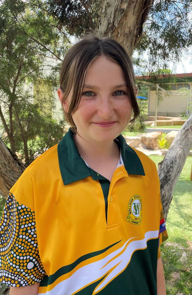 Lauren, Walloon State School captains, Picture: Contributed