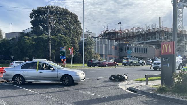 The scene of a motorbike fatal in Wantirna on Tuesday, September 20. Image: Kiel Egging