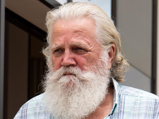 Darwin contractor Craig Williams outside the Darwin Local Court where he stands charged with industrial manslaughter over the death of a construction worker in April 2020. Picture: Pema Tamang Pakhrin