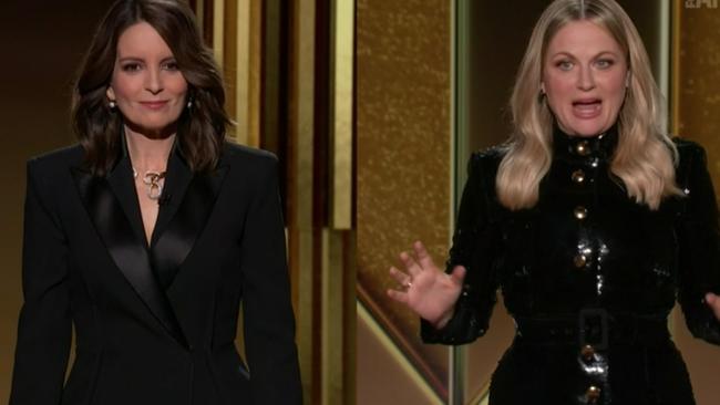 Tina Fey and Amy Poehler hosted the 2021 Golden Globes, which was scaled back due to the pandemic.