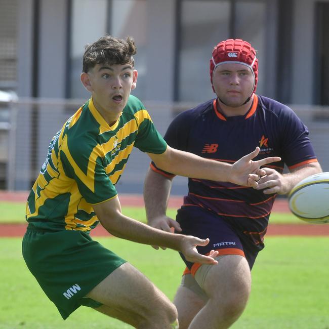 QLD Rugby Union State Championships (17-18 years boys) at the Townsville Sports Precinct. Friday May 23. Sunshine Coast against Metro West. Picture: Evan Morgan