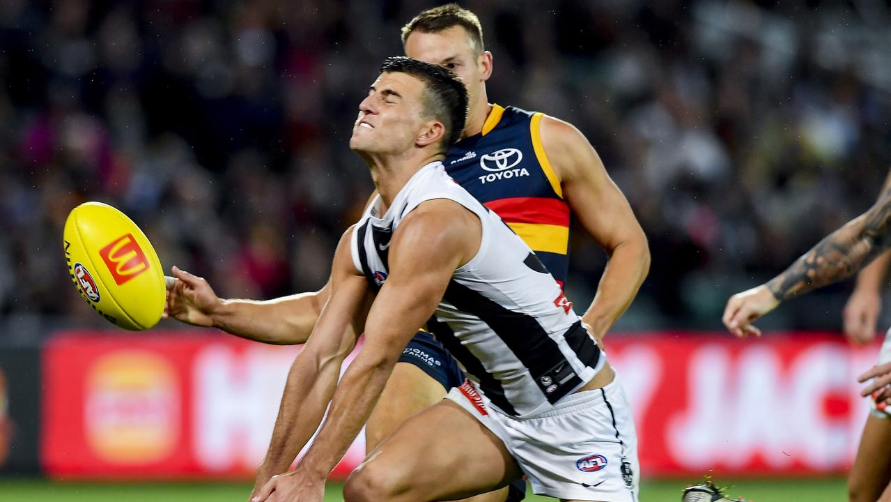 The Crows made life harder for Pies star Nick Daicos. (Photo by Mark Brake/Getty Images)