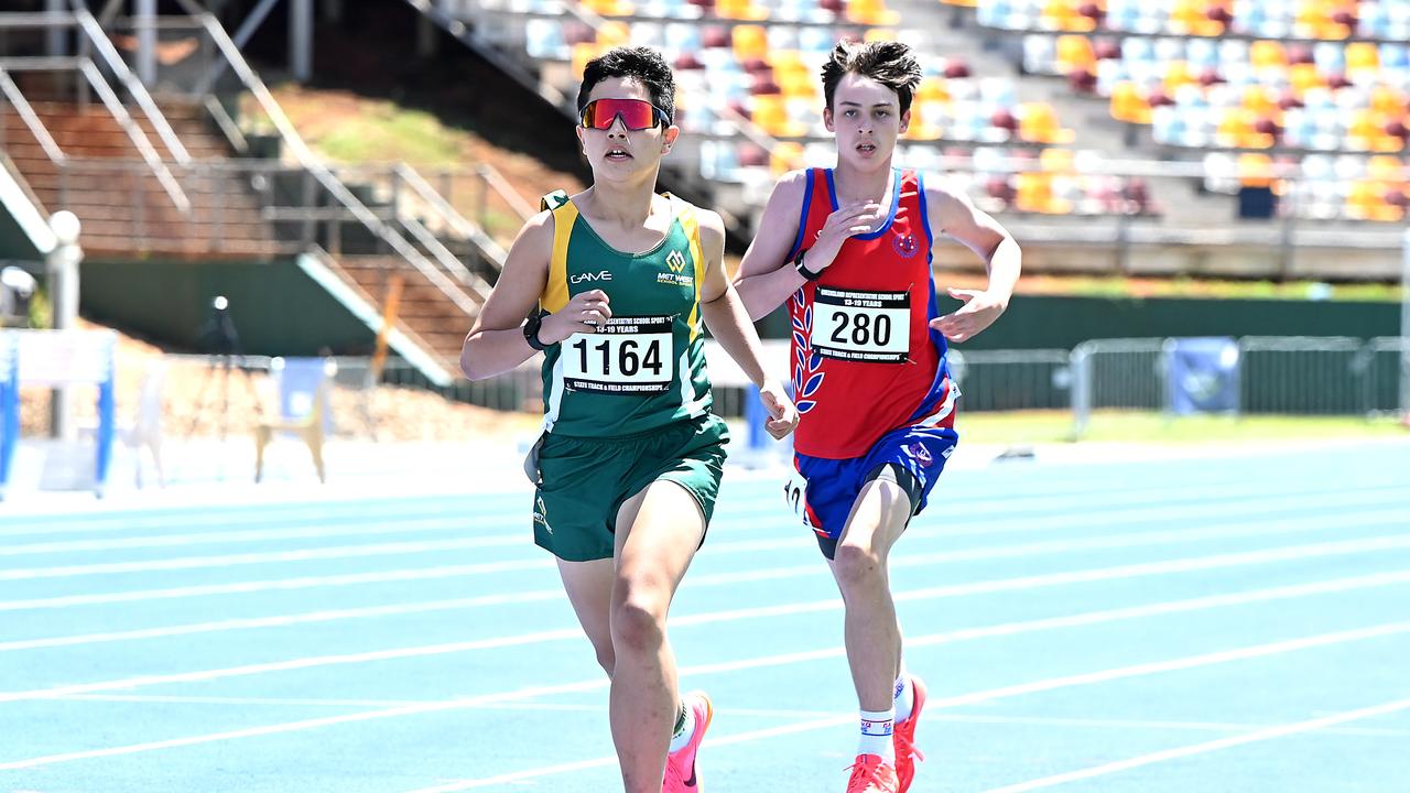 Queensland Representative School Sport track and field championships in Brisbane. Saturday October 12, 2024. Picture, John Gass