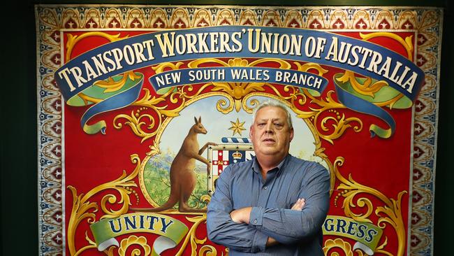 NSW state secretary of the Transport Workers union, Richard Olsen. Picture: John Feder/The Australian.