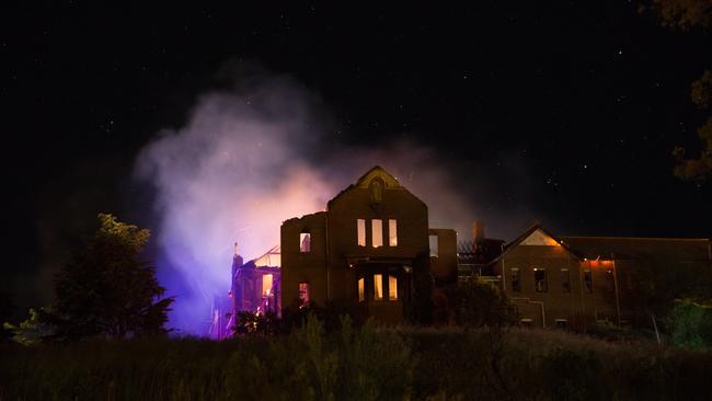 Former St John's orphanage in Goulburn ravaged by fires in June 2016. Photo Sara Fife.