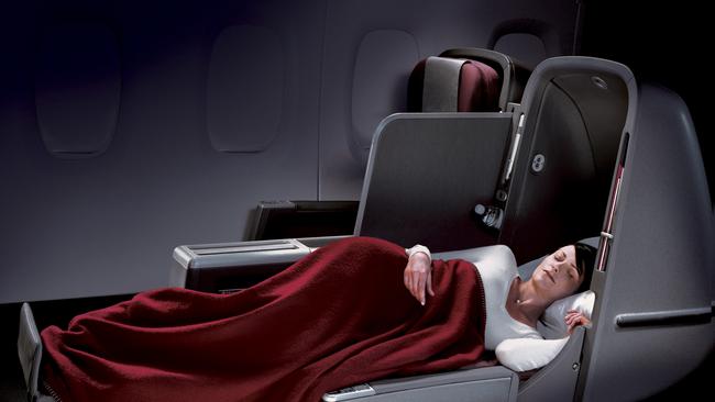 Business class seats on Qantas planes must pass flammability tests.