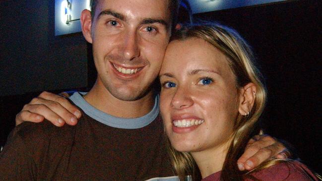 Troy Stapleton and Amber Menard at Mantaz Club and Bar Pic Bryan Lynch AD395051
