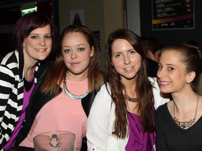 Nitelife- Out and About: Rebecca Haddon, Chelsea Luck, Jessie Revoy and Shannon Thrift at the Cube Hotel. Photo Allan Scurr / The Chronicle