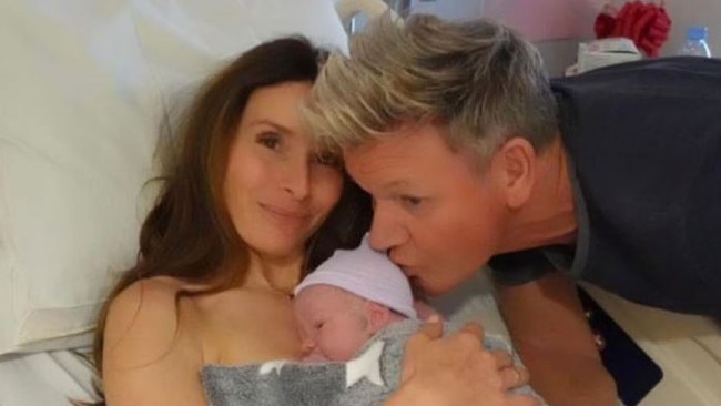 Gordon Ramsay has announced the birth of his sixth child with wife Tana. Picture: @gordonramsay/Instagram