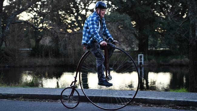 A wheel treat for farthing fanatics — 75-year-old spotted riding in ...