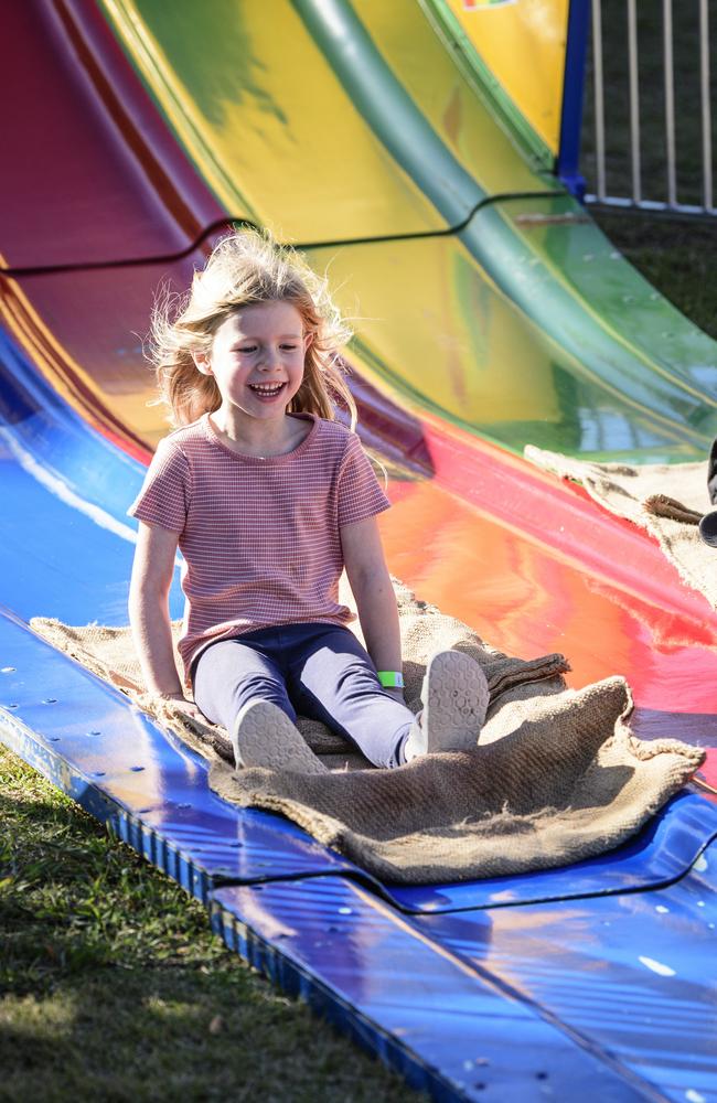 Hailey Masterman at Sadie's Day Out, a special community event to celebrate the life of five-year-old crash victim Sadie, held at Cambooya State School, Saturday, June 7, 2025. Picture: Kevin Farmer