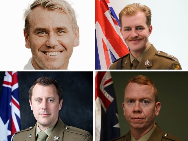 The fallen four of Talisman Sabre. Clockwise from Top left: Captain Danniel Lyon, Lieutenant Maxwell Nugent, Corporal Alex Naggs and Warrant Officer Class 2 Joseph Laycock.