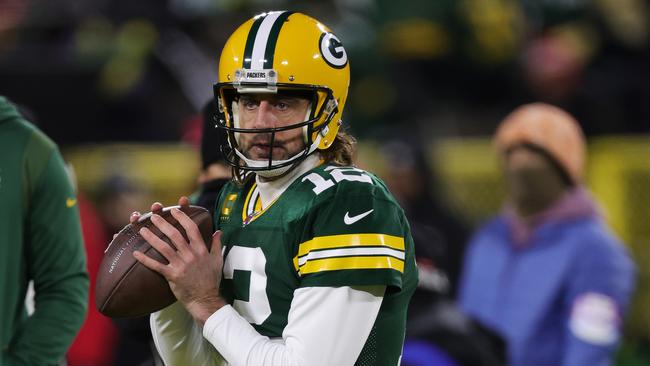 Aaron Rodgers of the Green Bay Packers. Photo by Stacy Revere/Getty Images